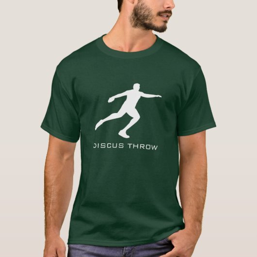 Spoor en Gebied Discus Throw T-Shirt (Voorkant)