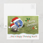 Spoor- en kerstkaart briefkaart (Voorkant / Achterkant)