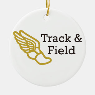 Spoor en veld keramisch ornament