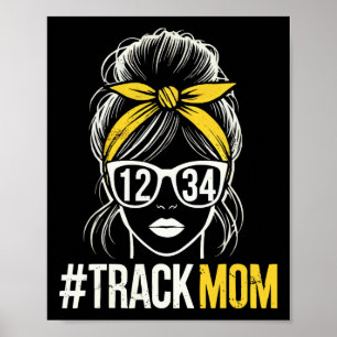 Spoor en veld moeder atleet loper Moederdag 1 Poster