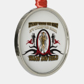 Spoor en Veldbegin Metalen Ornament (Rechts)