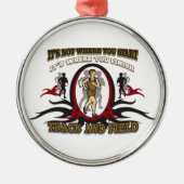 Spoor en Veldbegin Metalen Ornament (Voorkant)