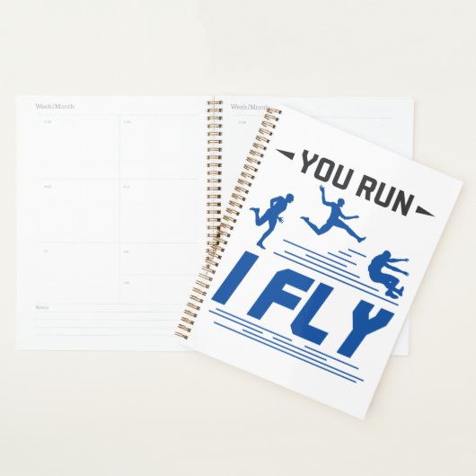 Spoor en Veldboeg Lang Je runt I Fly Planner (Display)