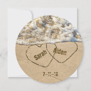 Spoor hart-sparen de Datum Save The Date