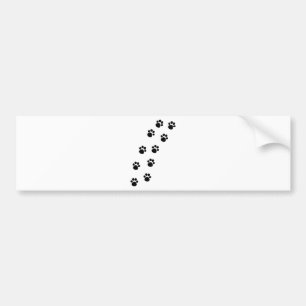 Spoor van Cat Paw-merken Bumpersticker