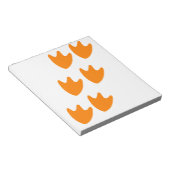 Spoor van Duck's Feet Notitieblok (Schuin)