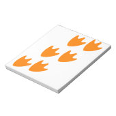 Spoor van Duck's Feet Notitieblok (Linkerzijde)