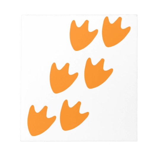 Spoor van Duck's Feet Notitieblok (Voorkant)