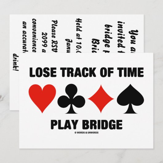 Spoor verloren tijd van Brug van het Spel (kaartpa Kaart (Voorkant / Achterkant)