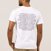 Spoor, voer hard uit t-shirt (Achterkant)