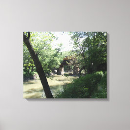 spoorbrug canvas afdruk