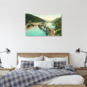 Spoorbrug over de Merced Canvas Afdruk (Insitu (Slaapkamer))