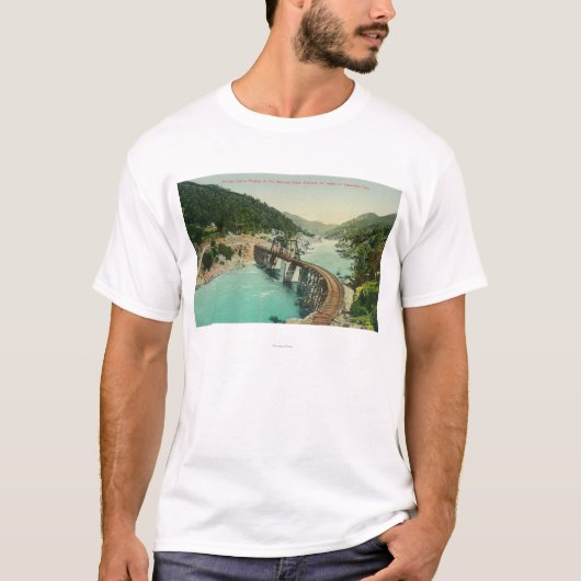 Spoorbrug over de Merced T-shirt (Voorkant)