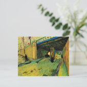 Spoorbrug over Montmajour door Vincent van Gogh (Staand voorkant)
