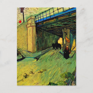 Spoorbrug over Montmajour door Vincent van Gogh Briefkaart
