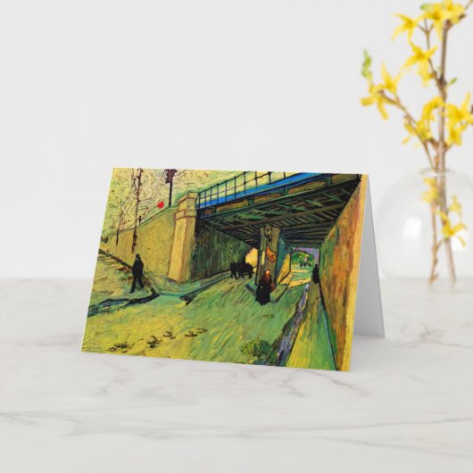 Spoorbrug over Montmajour door Vincent van Gogh Kaart (Gele Bloem)