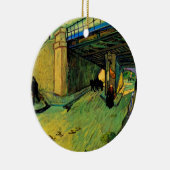 Spoorbrug over Montmajour door Vincent van Gogh Keramisch Ornament (Rechts)