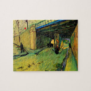 Spoorbrug over Montmajour door Vincent van Gogh Legpuzzel