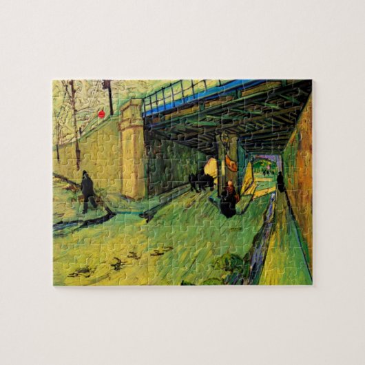 Spoorbrug over Montmajour door Vincent van Gogh Legpuzzel (Horizontaal)