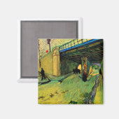 Spoorbrug over Montmajour door Vincent van Gogh Magneet (Voorkant / Achterkant)