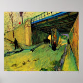 Spoorbrug over Montmajour door Vincent van Gogh Poster (Voorkant)