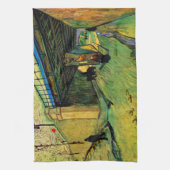 Spoorbrug over Montmajour door Vincent van Gogh Theedoek (Verticaal)