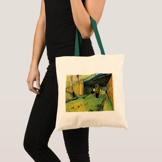 Spoorbrug over Montmajour door Vincent van Gogh Tote Bag (Voorkant (product))