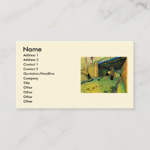 Spoorbrug over Montmajour door Vincent van Gogh Visitekaartje
