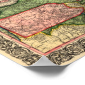  spoorkaart 1856 New England Poster (Hoek)