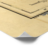  spoorkaart Missouri (1872) Poster (Hoek)