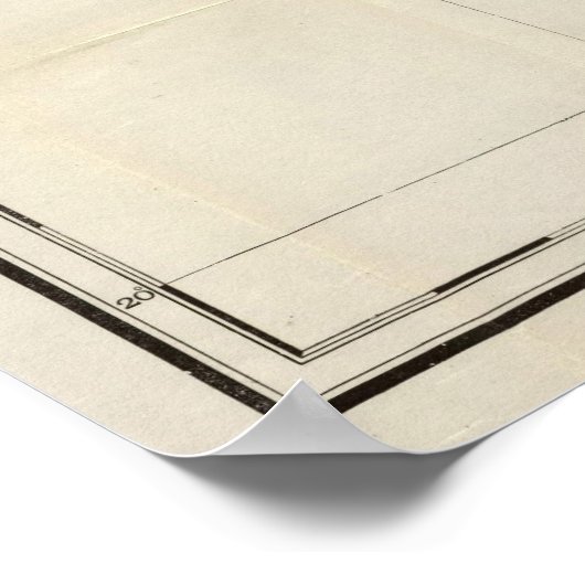  spoorkaart van de Verenigde Staten (1907) Poster (Hoek)