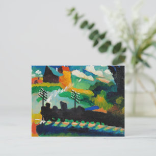 Spoorlijn bij Murnau Briefkaart