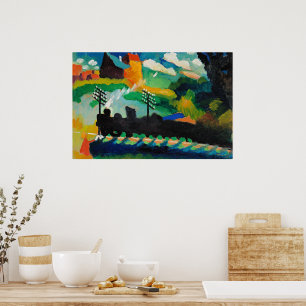 Spoorlijn bij Murnau Poster
