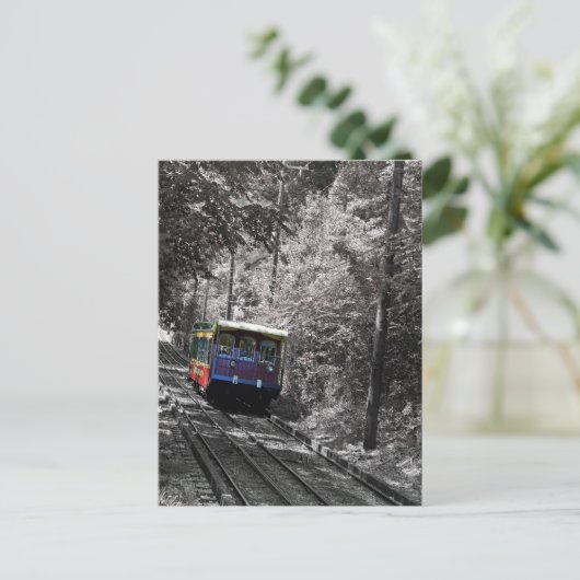 spoorlijn briefkaart (Staand voorkant)