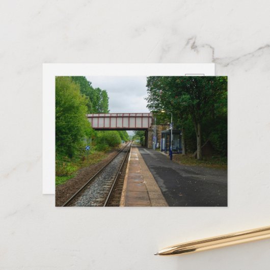 Spoorlijn Burnley Barracks - Lancashire Railways Briefkaart (Voorkant / Achterkant in situ)