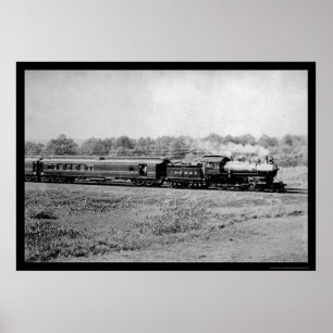 Spoorlijn Chicago en Northwestern 1899 Poster