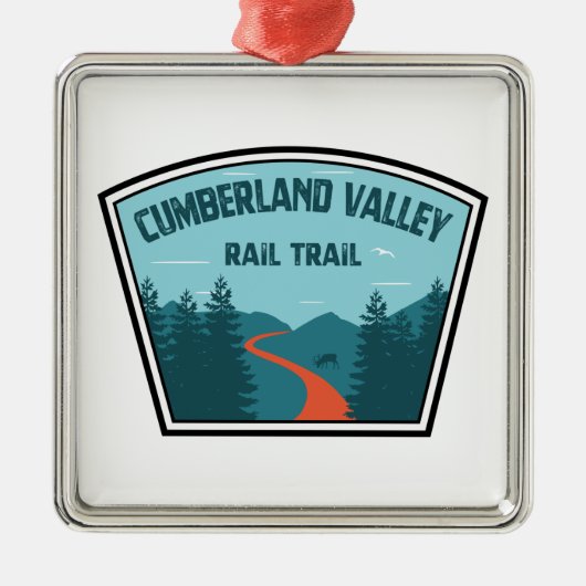 Spoorlijn Cumberland Valley Metalen Ornament (Voorkant)