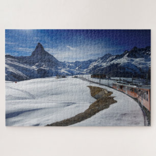 Spoorlijn Gornergrat en Matterhorn in Zermatt Legpuzzel