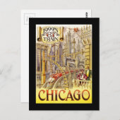 Spoorlijn in de toekomst briefkaart (Voorkant / Achterkant)