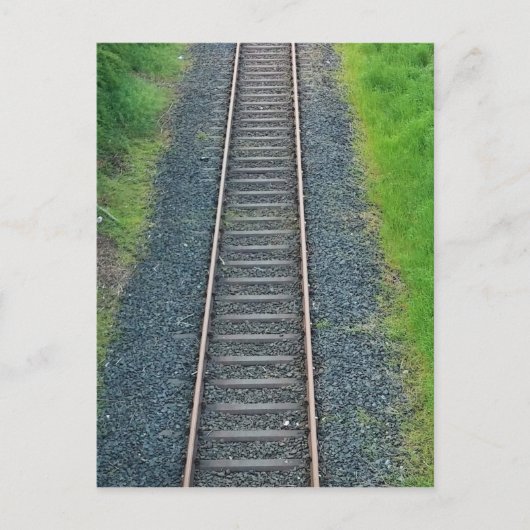 Spoorlijn in Natuur, landschap Briefkaart (Voorkant)