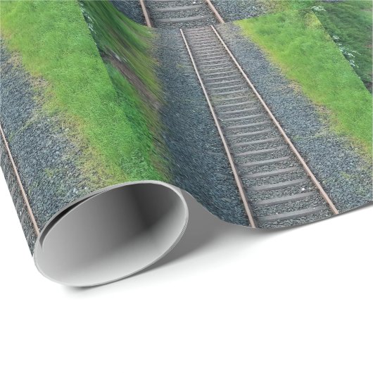 Spoorlijn in Natuur, landschap Cadeaupapier (Rol Hoek)