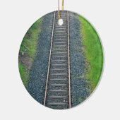 Spoorlijn in Natuur, landschap Keramisch Ornament (Links)