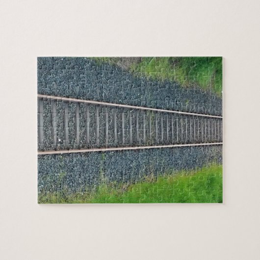 Spoorlijn in Natuur, landschap Legpuzzel (Horizontaal)
