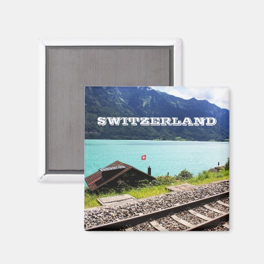 Spoorlijn in Zwitserland Magneet (Voorkant / Achterkant)