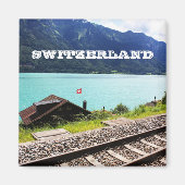 Spoorlijn in Zwitserland Magneet (Voorkant)