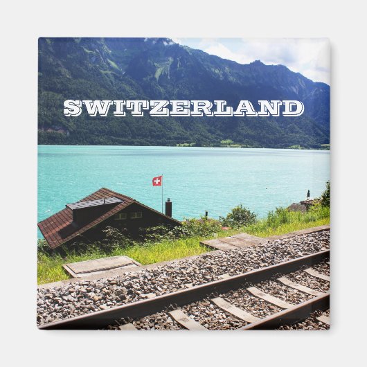 Spoorlijn in Zwitserland Magneet (Voorkant)