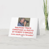 SPOORLIJN KERSTMIS KAART (Achterkant)