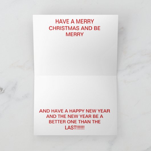 SPOORLIJN KERSTMIS KAART (Binnen)