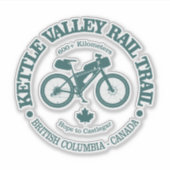 Spoorlijn Kettle Valley (fietsen) Sticker (Voorkant)