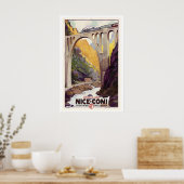 Spoorlijn Nice - Coni Fontan-Saorge Scarassoui Poster (Keuken)
